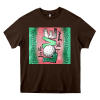 Chocolate Brown for the love of the game golf Heavy Core Tee - Jasminsmagicworld