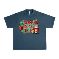 Midnight Navy Christmas Can't Touch This Elf Urban Heavy Tee - FaDigitalArtStudio