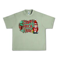 Oil Green Christmas Can't Touch This Elf Urban Heavy Tee - FaDigitalArtStudio