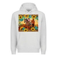 Dove Grey cowgirl Premium Hoodie - Artiststas