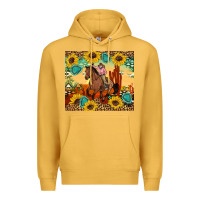 Mustard cowgirl Premium Hoodie - Artiststas