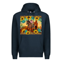 Navy cowgirl Premium Hoodie - Artiststas
