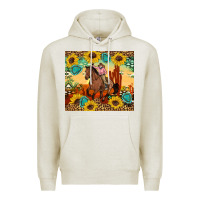 Oatmeal Heather cowgirl Premium Hoodie - Artiststas