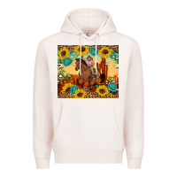 Pale Pink cowgirl Premium Hoodie - Artiststas