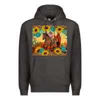 Smoke cowgirl Premium Hoodie - Artiststas