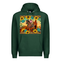 Sports Green cowgirl Premium Hoodie - Artiststas