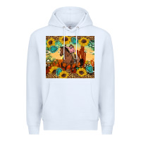 White cowgirl Premium Hoodie - Artiststas