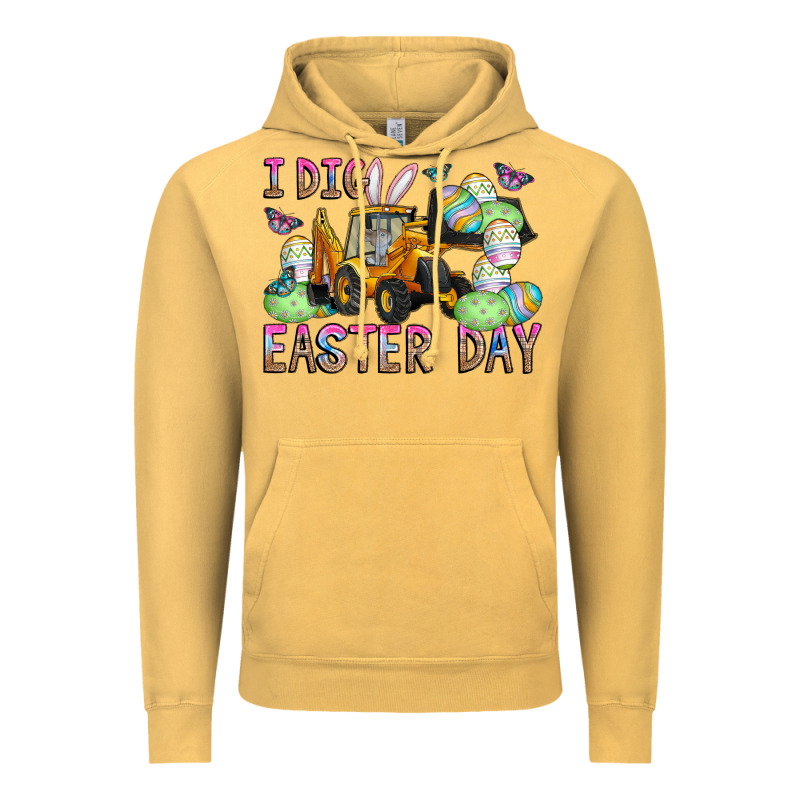 I Dig Easter Day Vintage Hoodie by CowhideDigitalArt | Teevron