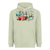 Matcha teacher coffee cups Heavyweight Hoodie - RanaPortraitStore