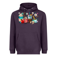 Plum teacher coffee cups Heavyweight Hoodie - RanaPortraitStore