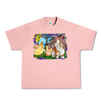Salmon easter farm chicks and bunny Urban Heavy Tee - RanaPortraitStore