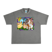 Easter Farm Chicks And Bunny Urban Heavy Tee | Teevron