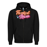 Black thankful mama Zipper Hoodie - JahusDesignShop