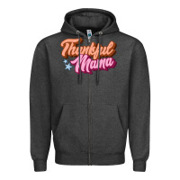 Charcoal Heather thankful mama Zipper Hoodie - JahusDesignShop