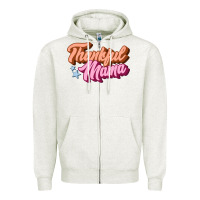 Oatmeal Heather thankful mama Zipper Hoodie - JahusDesignShop