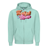 Seafoam thankful mama Zipper Hoodie - JahusDesignShop