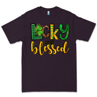 Plum St. Patrick's Lucky and blessed Premium Tee - OliviaCreatesArt