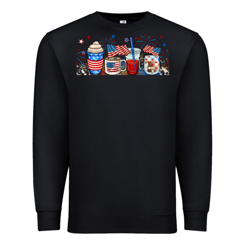 4th Of July Coffe Cups Premium Sweatshirt by RanaPortraitStore | Teevron