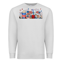 Dove Grey 4th of july coffe cups Premium Sweatshirt - RanaPortraitStore