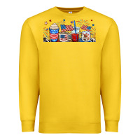 Lemon 4th of july coffe cups Premium Sweatshirt - RanaPortraitStore