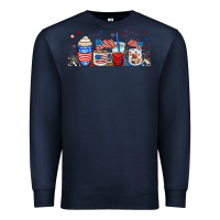 Navy 4th of july coffe cups Premium Sweatshirt - RanaPortraitStore