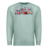 Seafoam 4th of july coffe cups Premium Sweatshirt - RanaPortraitStore