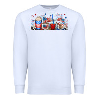 White 4th of july coffe cups Premium Sweatshirt - RanaPortraitStore
