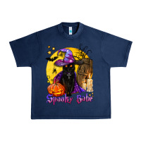 Navy spooky babe black witch cat Urban Heavy Tee - BundleAndBundleShop