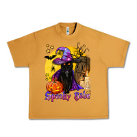 Peanut Butter spooky babe black witch cat Urban Heavy Tee - BundleAndBundleShop