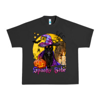 Pigment Black spooky babe black witch cat Urban Heavy Tee - BundleAndBundleShop
