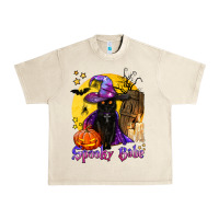 Sandshell spooky babe black witch cat Urban Heavy Tee - BundleAndBundleShop