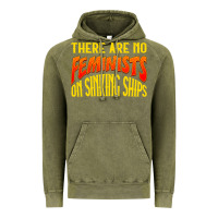 Vintage Olive anti feminist there are no feminists Vintage Hoodie - linhVisuals