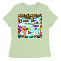 Matcha Pride lgbtq love always wins peace gender symbol Ladies Tee - BundleAndBundleShop