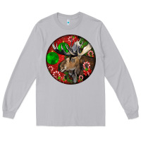 Moon Dust moose buck deer christmas Long Sleeve Tee - LillyAllenDesigns