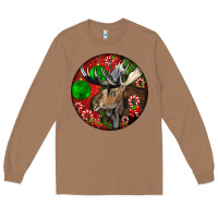Toasted Coconut moose buck deer christmas Long Sleeve Tee - LillyAllenDesigns