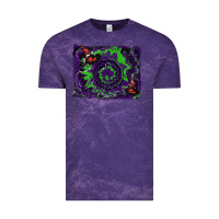 Cloud Purple halloween witch hat backgraund Vintage Tee - RanaPortraitStore