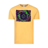 Vintage Mustard halloween witch hat backgraund Vintage Tee - RanaPortraitStore