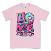 Bubblegum Pink love vibes Classic Tee - OliviaCreatesArt
