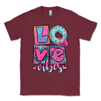 Burgundy love vibes Classic Tee - OliviaCreatesArt