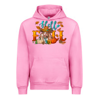 Fuchsia Pink hello fall heifer cow Urban Hoodie - RanaPortraitStore