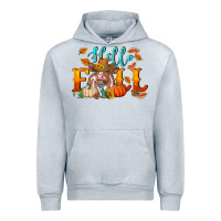 Heather Grey hello fall heifer cow Urban Hoodie - RanaPortraitStore