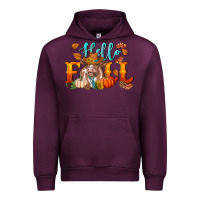 Mauve Wine hello fall heifer cow Urban Hoodie - RanaPortraitStore