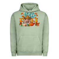 Pigment Oil Green hello fall heifer cow Urban Hoodie - RanaPortraitStore