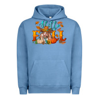 Pigment Pebble Blue hello fall heifer cow Urban Hoodie - RanaPortraitStore