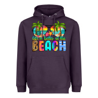 Plum life is better at the beach Heavyweight Hoodie - RanaPortraitStore