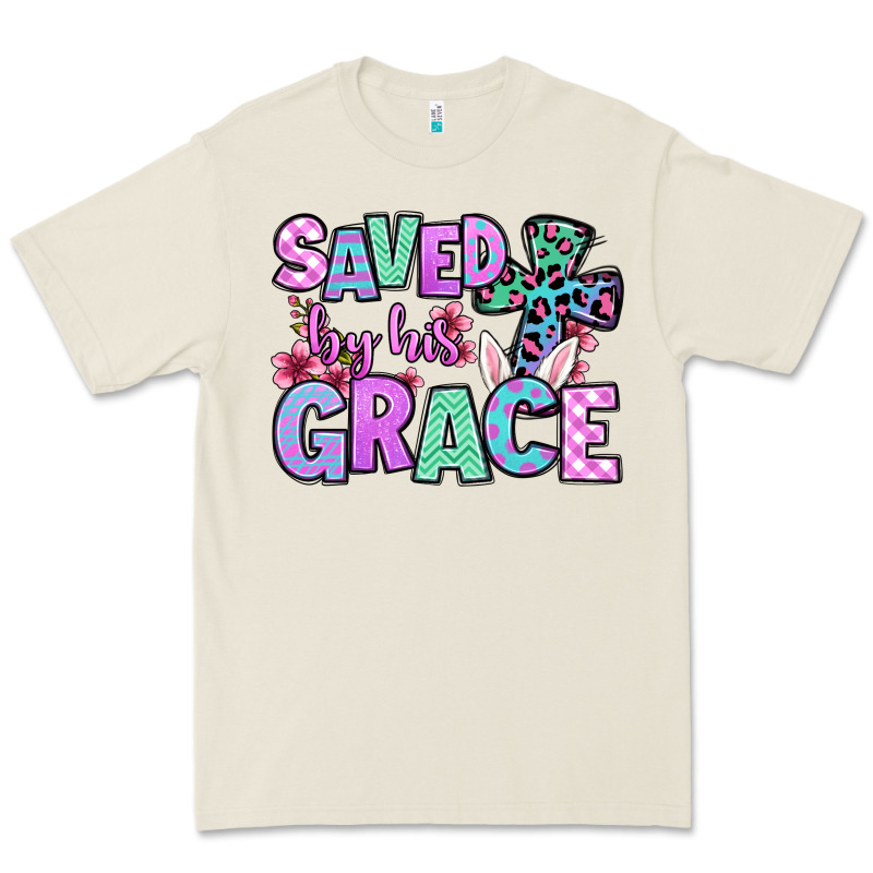 Easter Day Saved By His Grace Premium Tee by OliviaCreatesArt | Teevron
