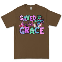 Cacao Easter Day Saved by his grace Premium Tee - OliviaCreatesArt