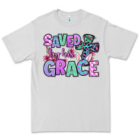 Dove Grey Easter Day Saved by his grace Premium Tee - OliviaCreatesArt