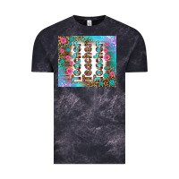 Cloud Black teacher gemstone and pink flower tumbler Vintage Tee - BundleAndBundleShop