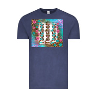 Vintage Denim teacher gemstone and pink flower tumbler Vintage Tee - BundleAndBundleShop